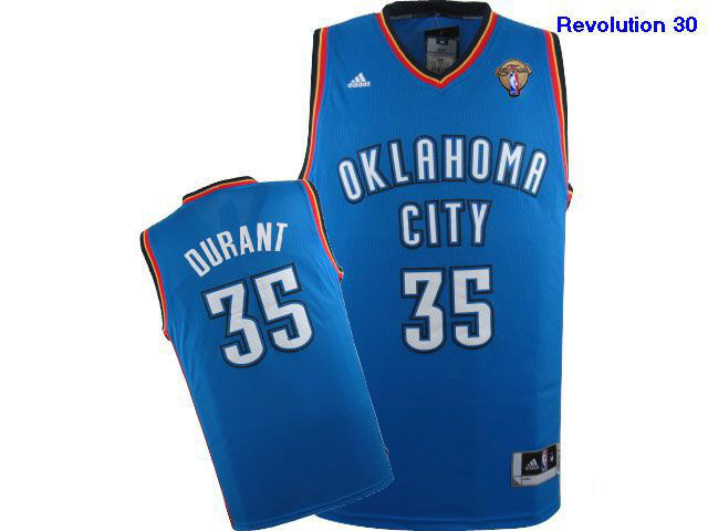 Discount NBA Oklahoma City Thunder Kevin Durant 35 Revolution 30 Swingman Home Adidas Jerseys
